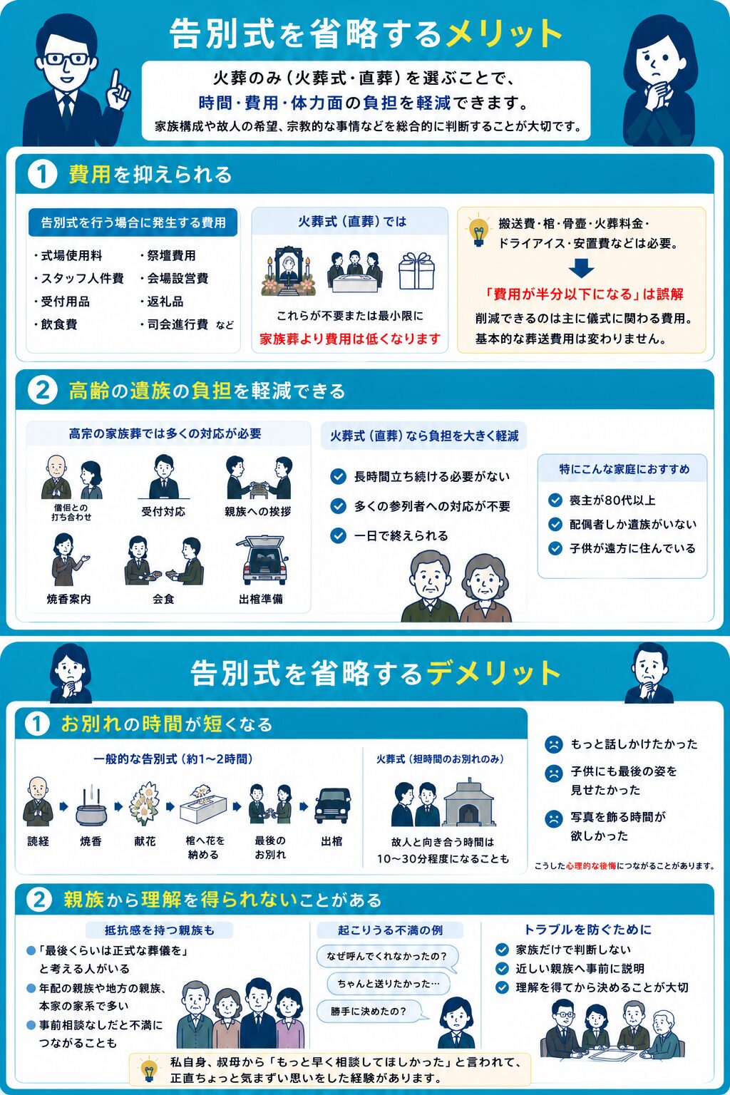 告別式を省略するメリット・デメリット