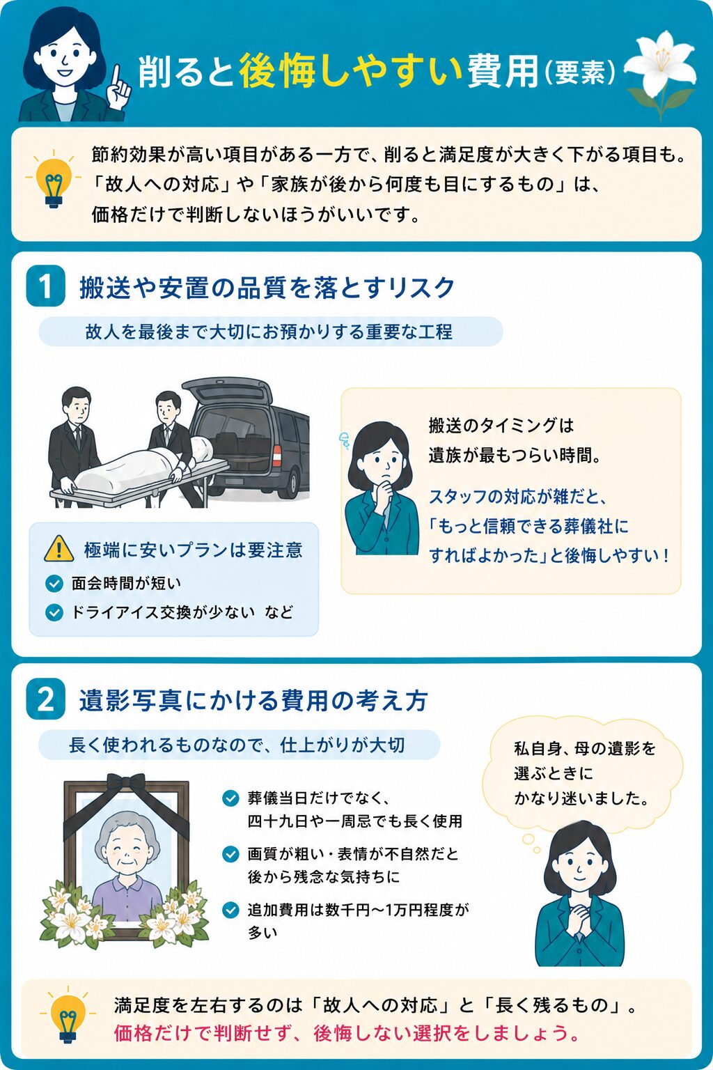 削ると後悔しやすい費用(要素)